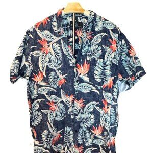 Molokai XL Floral Hawiian Button Down Casual Short Sleeve Shirt